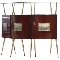Bar Cabinet Mid-Century Italian Design Gio Ponti Attributed 3