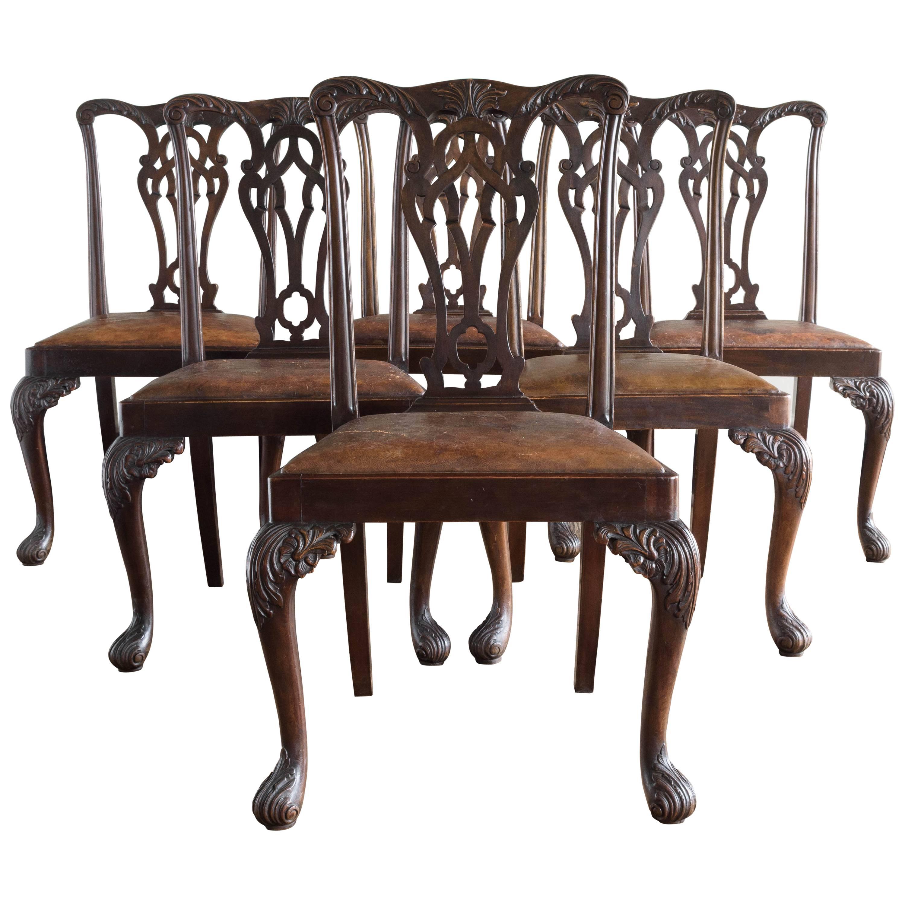 Set of Six George III Style Chairs