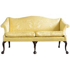 Vintage George II Style Mahogany Sofa