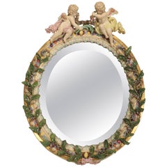 Miroir de table Meissen du XIXe siècle