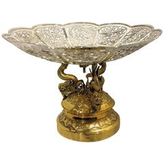 Chinese Export Sterling Silver Centrepiece with Dragons, 1920s