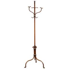 Early 20th Century French Painted Metal Coat and Hat Stand Thonet Style