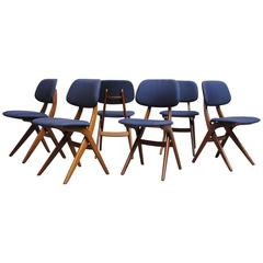 Set of Six Hovman Olsen Style Dining Chairs for Webe