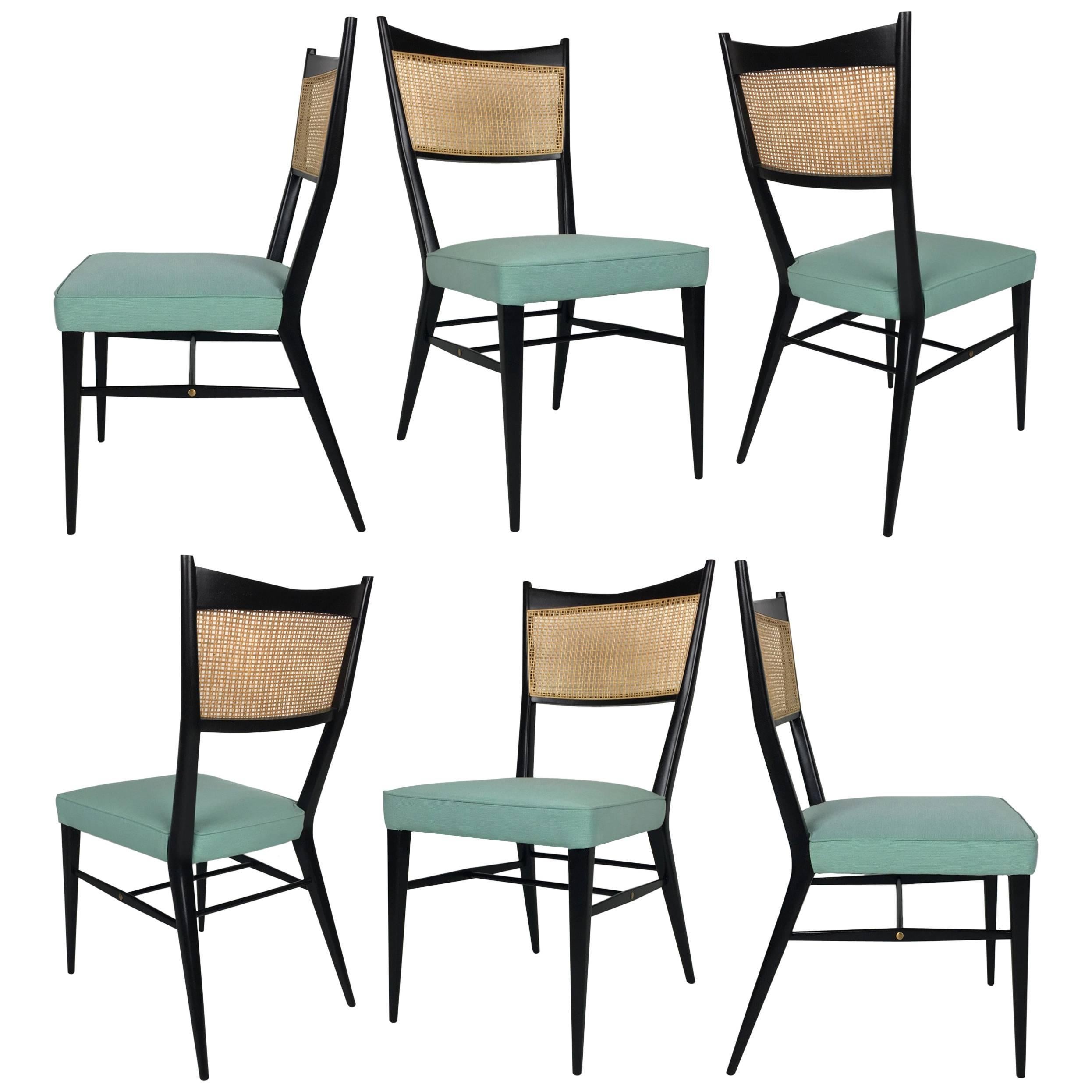 Fine Set of Six Directional Dining Chairs by Paul McCobb