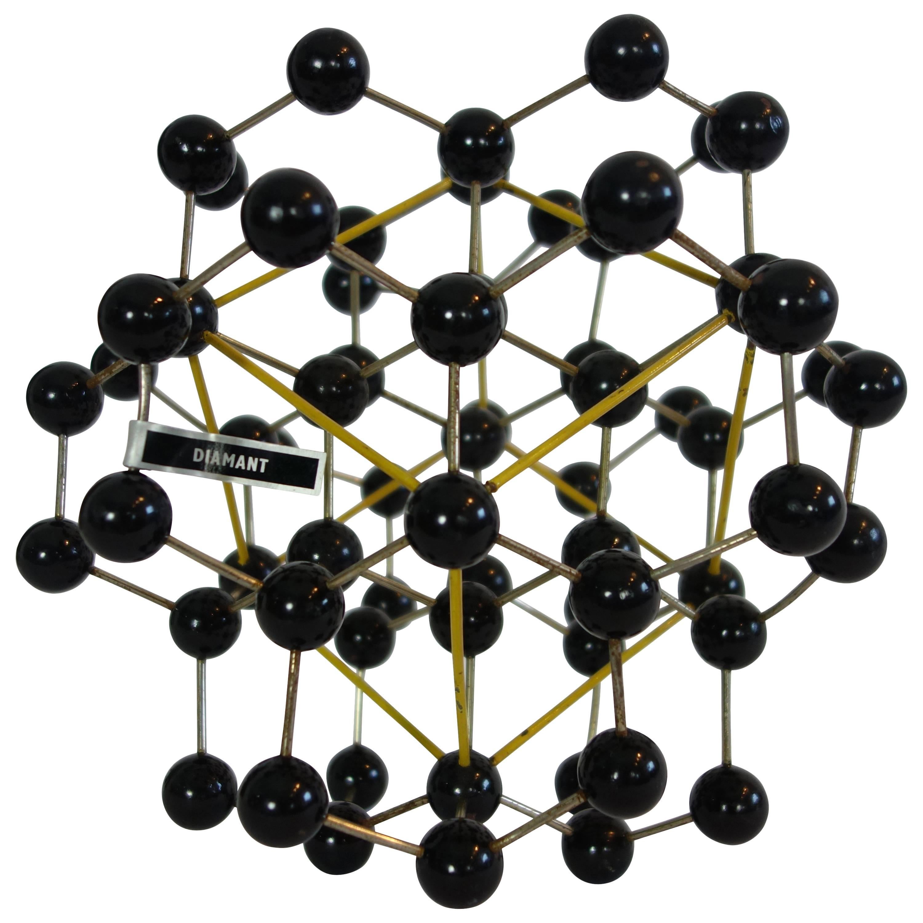 1950s Molecular Structure of a Diamond from France