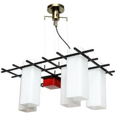 Angelo Lelii for Arredoluce Chandelier