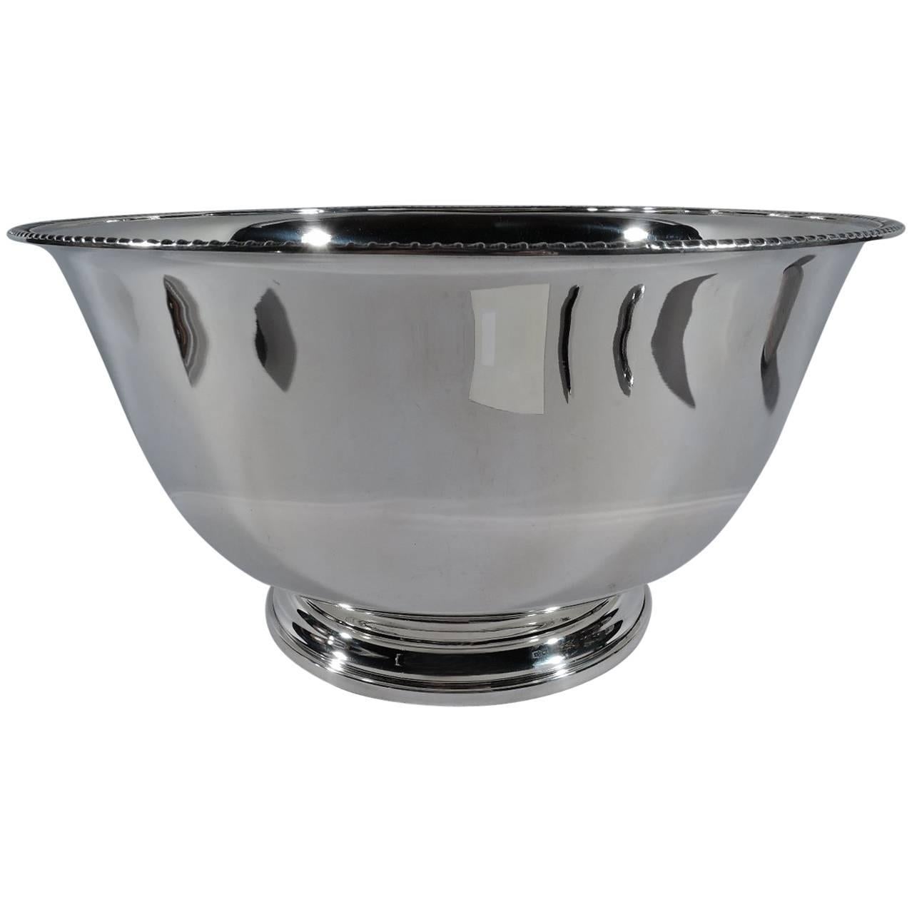 Large Georg Jensen USA Sterling Silver Centerpiece Trophy Bowl