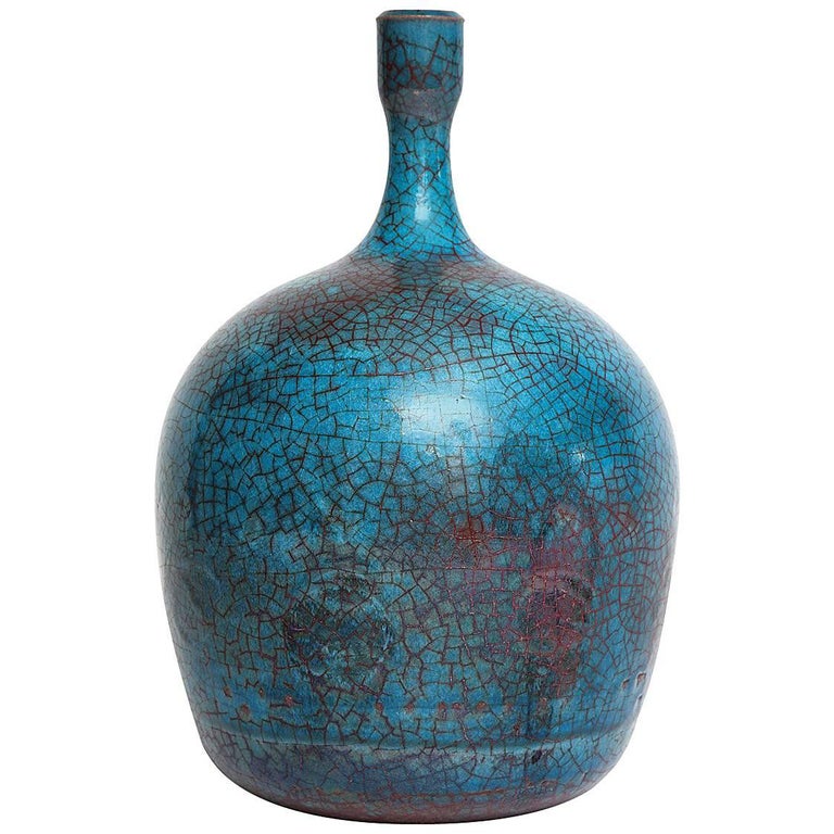 Ceramic Bottle by Carlo Zauli at 1stDibs