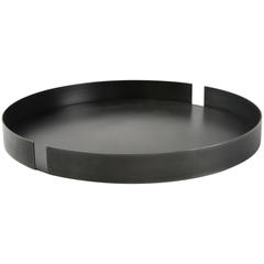 Hand-Darkened St. Steel Maison Tray Serving Piece Objet 7