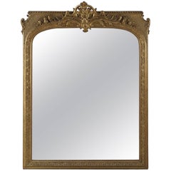 Regence Style Carved Giltwood and Gesso Mirror, French, circa 1860 12