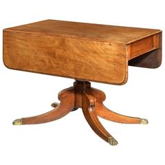 Regency Period Mahogany Pembroke Table on a Well Turned Centre Support 2