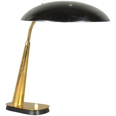 Christian Dell Table Lamp, Model 6770 for Kaiser, 1930s, Brass