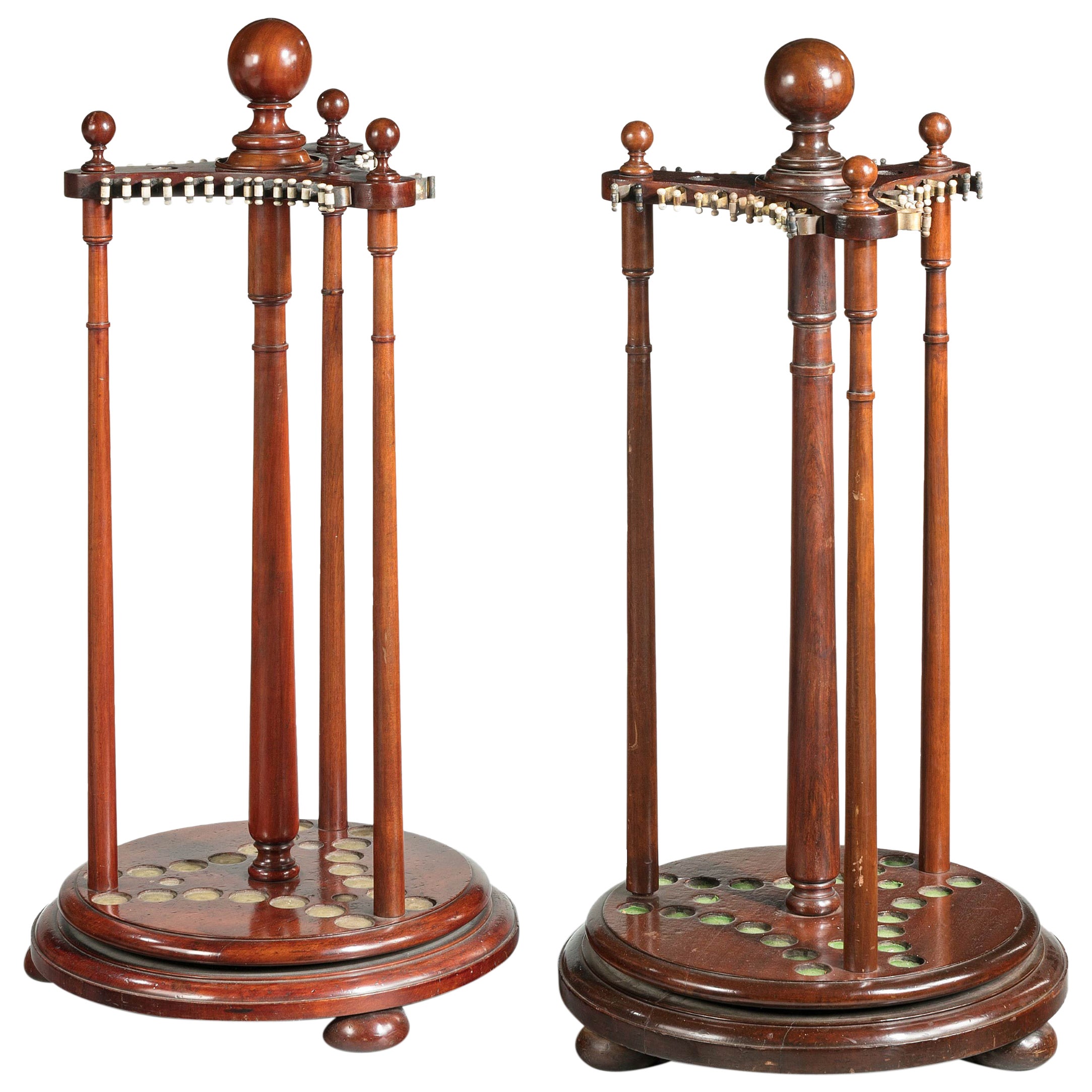 French Snooker/Billiards Cue Stand For Sale at 1stDibs