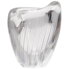 Tapio Wirkkala Glass Comb Cut Vase, 1954 3