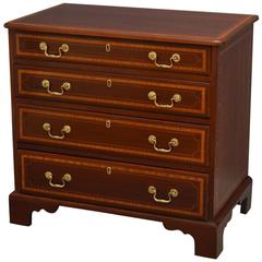 Antique Georgian Mahogany and Inlaid Chest of Drawers