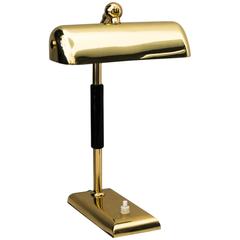 Art Deco Table Lamp with Blackened Wood, circa 1920s 10