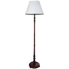 Antique Edwardian Mahogany Standard Lamp