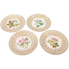 Set of Four 19th Century Victorian Dessert Plates, circa 1890