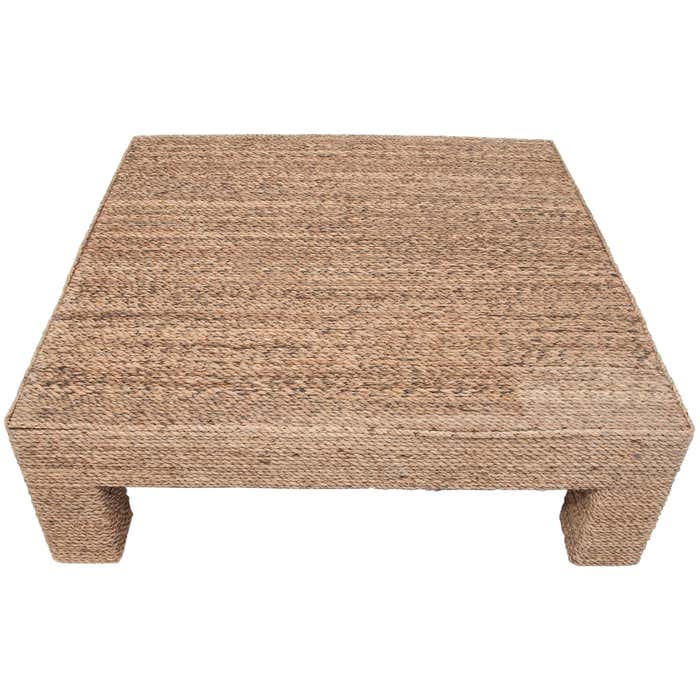 Square Coffee Table, Covered with Rope. For Sale at 1stDibs | square ...