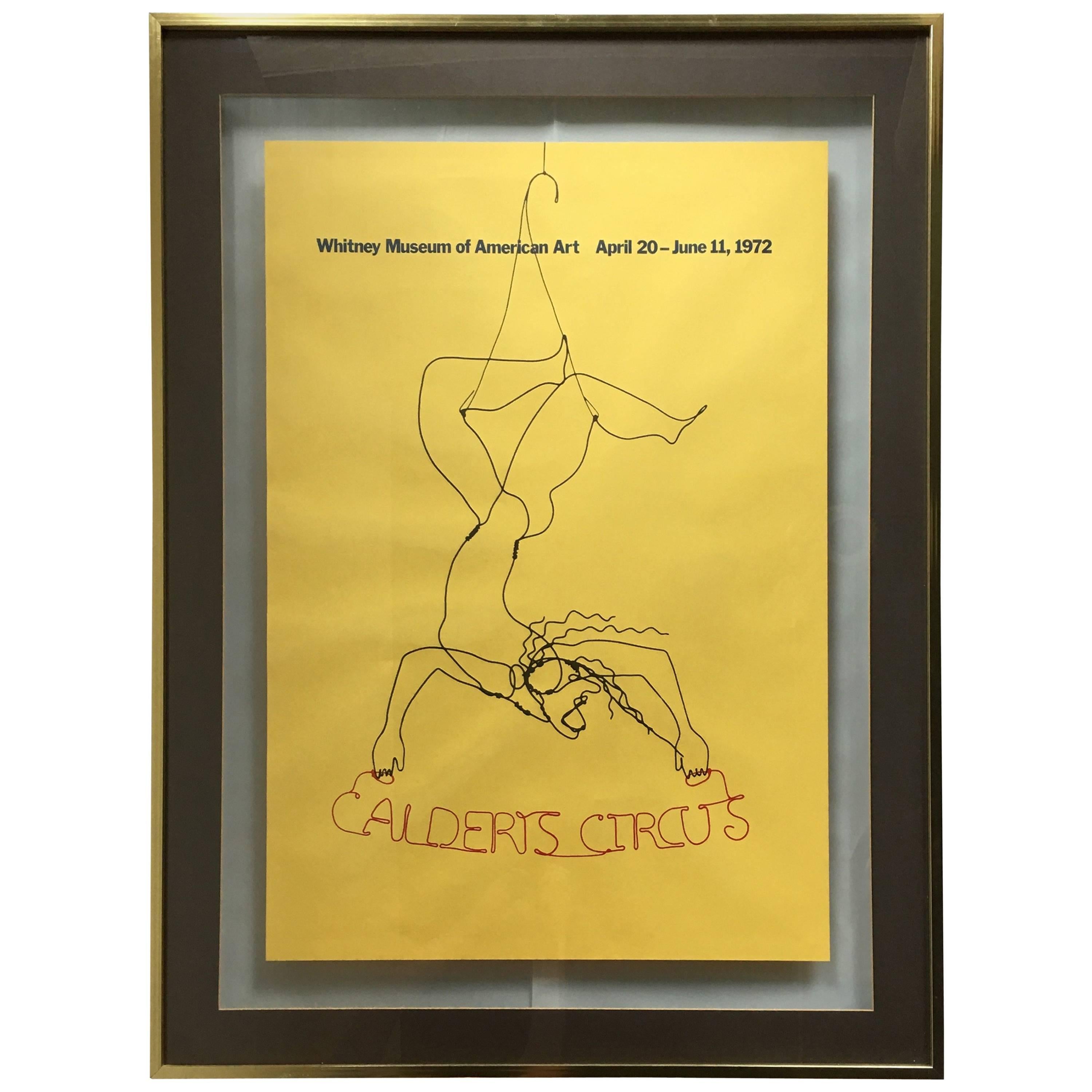 "Calder's Circus" Alexander Calder Exhibition Poster, 1972