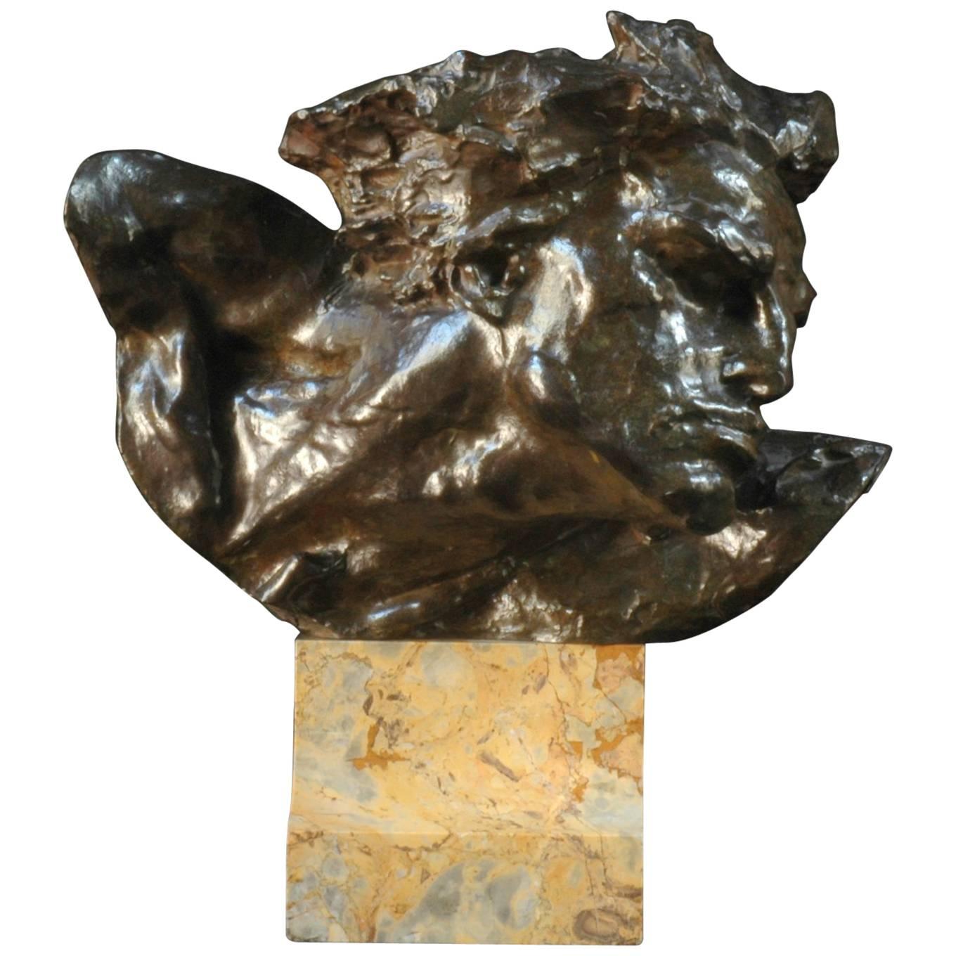  Signed Bronze Sculpture of Nijinsky For Sale