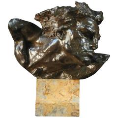  Signed Bronze Sculpture of Nijinsky
