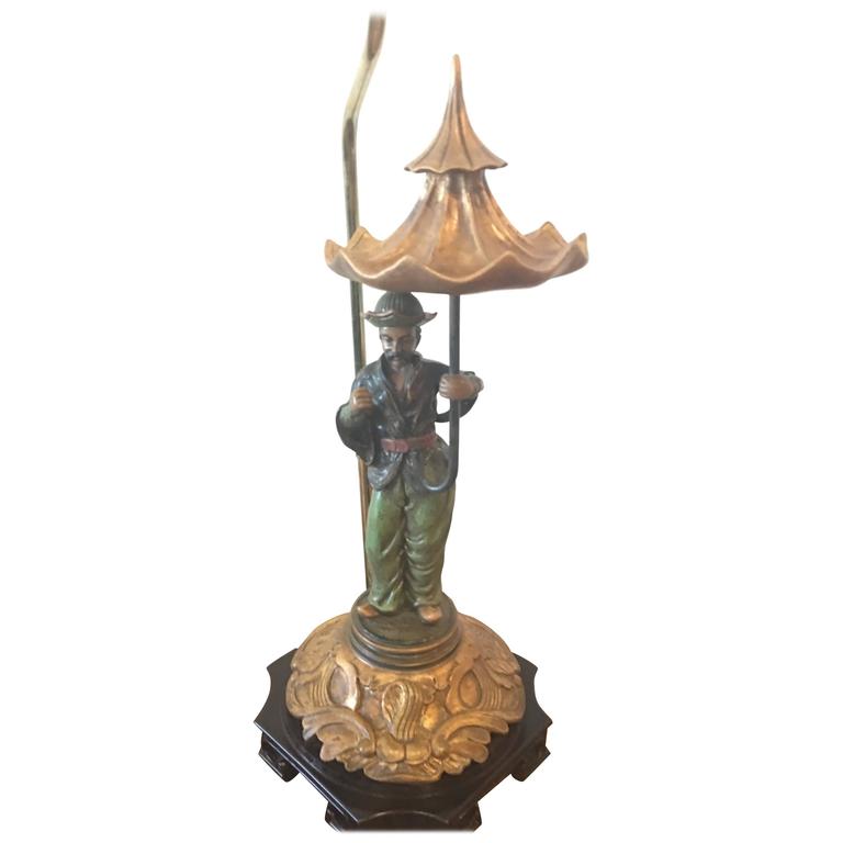 Vintage Chinese Brass Paa Temple Table Lamp Pair At 1stdibs Chinoiserie Paa Oriental Table Lamp Chinese Chippendale
