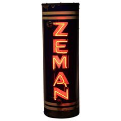 Rare 1930s Zeman Brewery Neon Sign