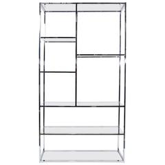 Milo Baughman Chrome Frame Etagere 4