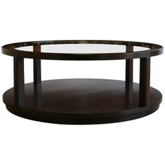 Mahogany and Glass Coffee Table by Edward Wormley 