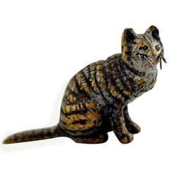 Vienna Bronze, Seated Cat, High Quality Bronze Figure, Probably Franz Bergmann