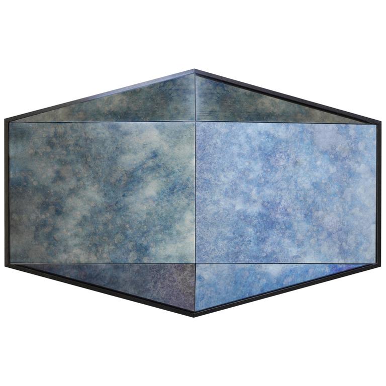 Gem Antique Cobalt Blue Mirror By Robert Sukrachand Made In Usa For Gem Antique Cobalt Blue Mirror By Robert Sukrachand Made In Usa For