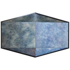 Gem Antique Cobalt Blue Mirror by Robert Sukrachand, Made in USA 6