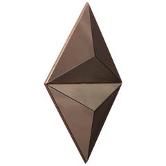 Volume Bronze Mirror Convex by Robert Sukrachand, Made in USA 5