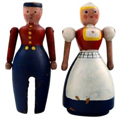 Rare Dutch Couple, Husband and Wife by Kay Bojesen