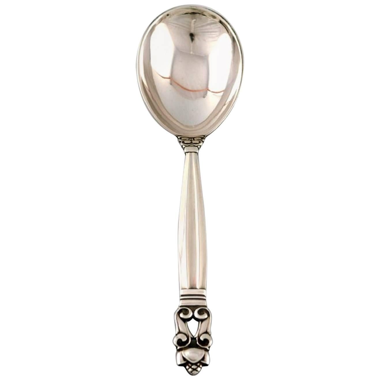 Georg Jensen "Acorn" Serving Spoon or Salad Spoon