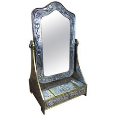 Art Nouveau Style Dressing Mirror, in the Manner of Liberty of London 7