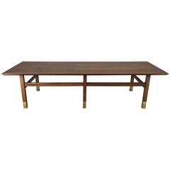 Large Walnut Harvey Probber Coffee Table 4