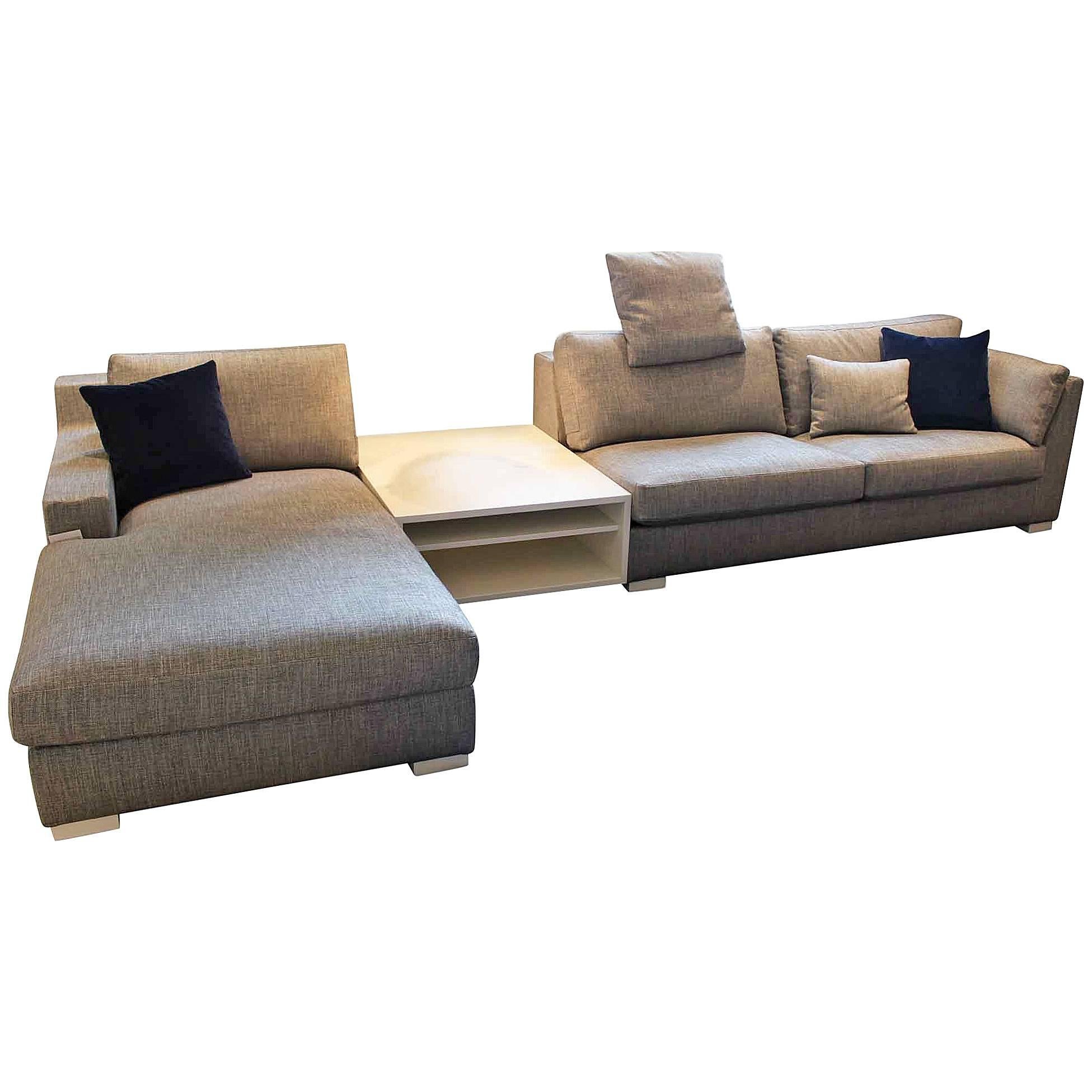 Grey Corner Sofa Inspiration by German Manufacturer Bielfelder Werkstätten For Sale
