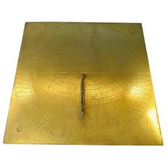 Antique Bronze Horizontal Sundial, 18th Century