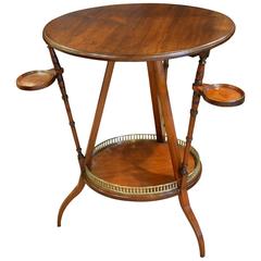 Circular Walnut Games Table