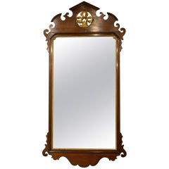 19th Century Mahogany and Gilt Wall Mirror