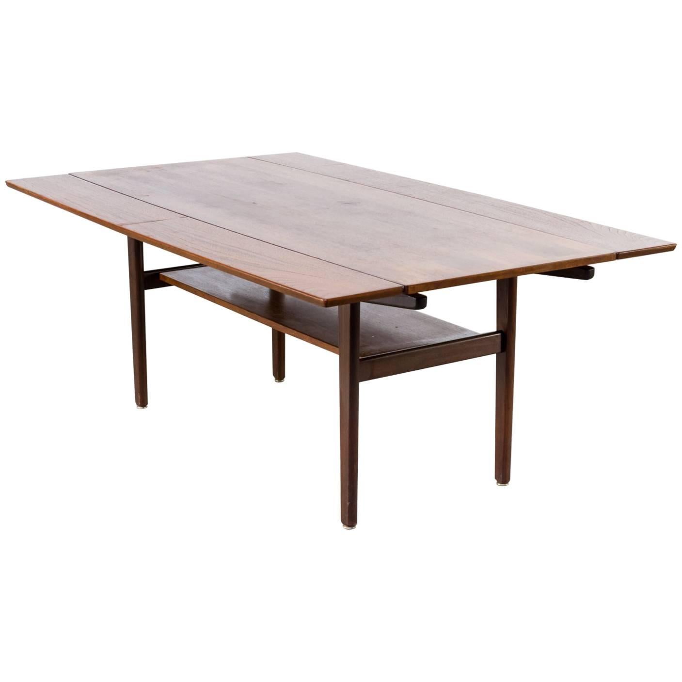 1960s Teak Extendable Coffee Table Attributed Vejle Bo Mobler