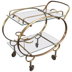 Italian Serving Trolley in the Style of Ico Parisi and Cesare Lacca, circa 1960s
