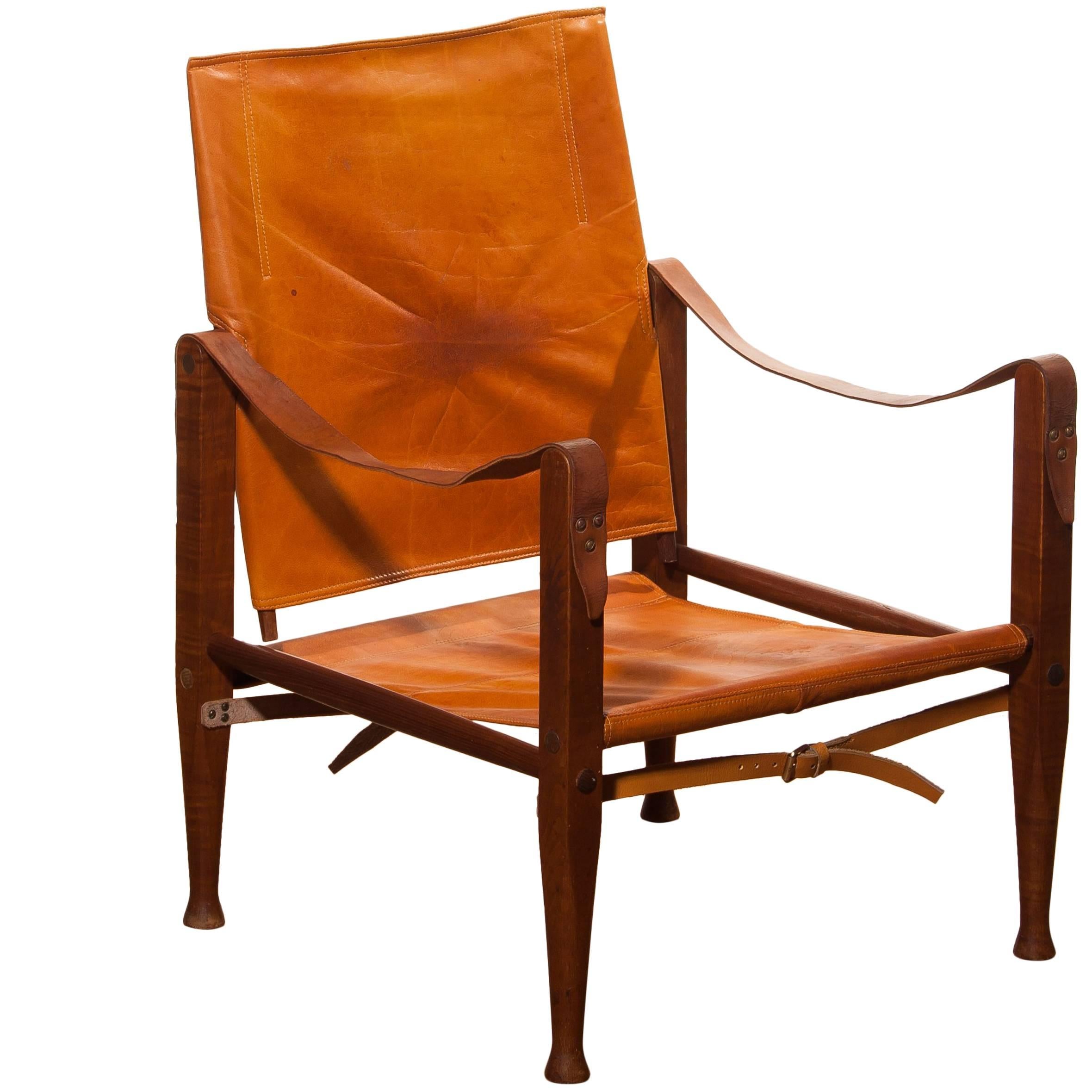 1930s, Kaare Klint Safari Chair for Rud, Rasmussen