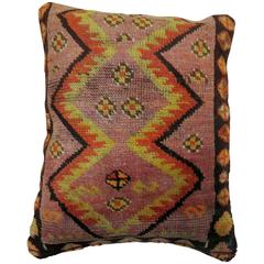 Primitive Turkish Rug Pillow 12