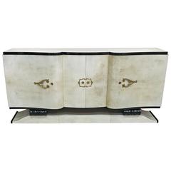 20th Century French Art Deco Parchment Sideboard 9