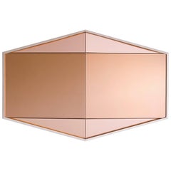 Gem Peach Mirror by Robert Sukrachand, Made in USA