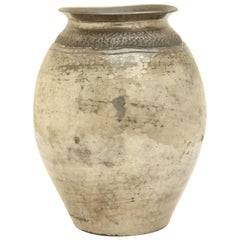 Vase Art Déco français Dinanderie en étain Rene Delavan