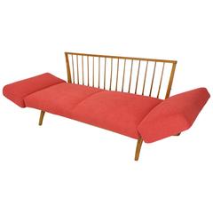 Retro Rare 1950s Sofa and Daybed by Walter Knoll for Antimott, New Upholstered